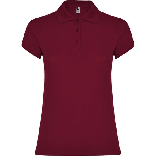 Roly Dames/Dames Ster Poloshirt (Granaatrood) - Image 1