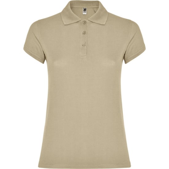 Roly Dames/Dames Ster Poloshirt (Zand) - Image 1