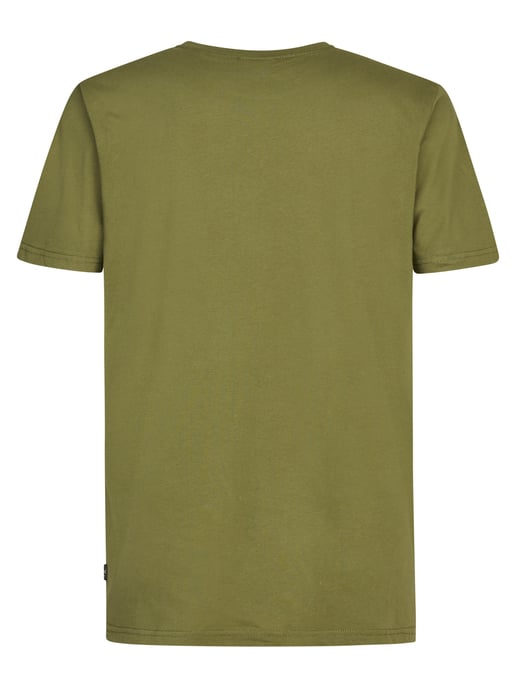 Petrol Industries - Heren Jersey T-shirt met print Huracán - Groen - Image 2
