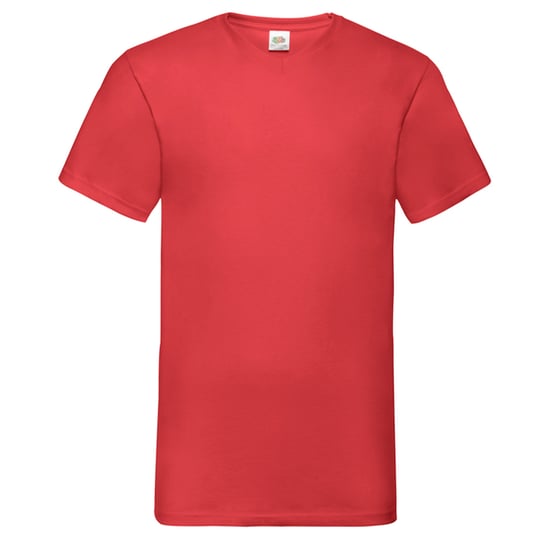 Fruit of the Loom Heren Valueweight V Neck T-shirt (Rood) - Image 1