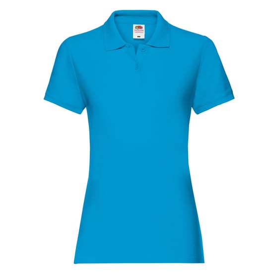 Fruit of the Loom Dames/Dames Premium Effen Poloshirt (Azuurblauw) - Image 1