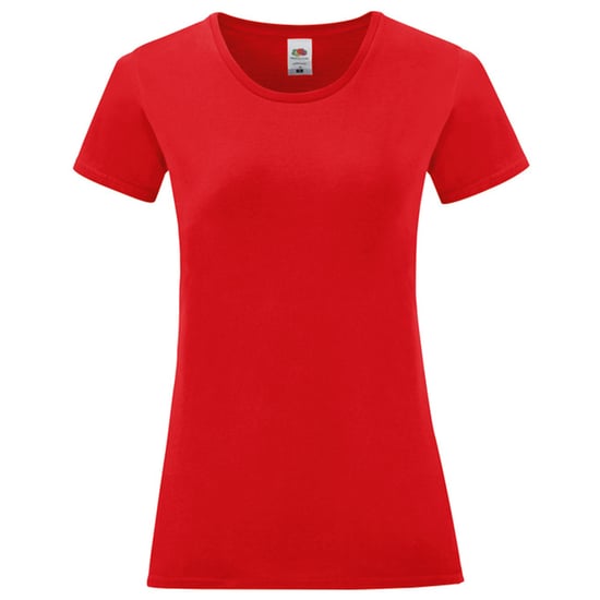 Fruit of the Loom Dames/Dames Iconic Combed Cotton T-shirt (Rood) - Image 1
