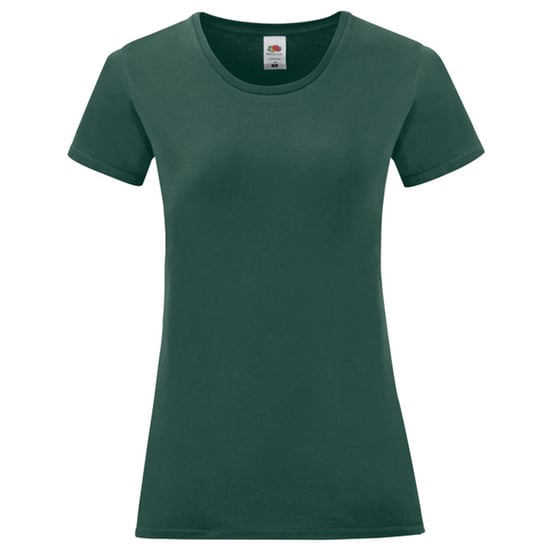 Fruit of the Loom Dames/Dames Iconic Combed Cotton T-shirt (Bosgroen) - Image 1