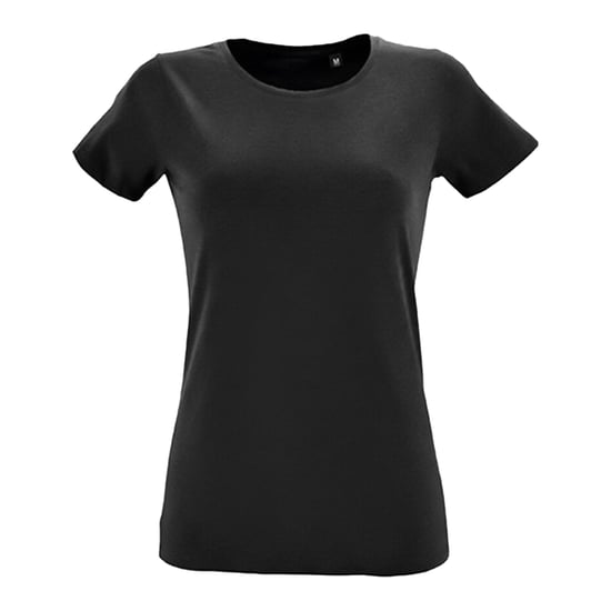 SOLS Dames/Dames Regent Ronde Hals Fitted T-shirt (Diep zwart) - Image 1