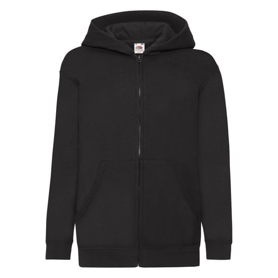Fruit of the Loom Kinder/Kids Klassiek Jasje met Capuchon (Zwart) - Image 1