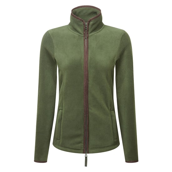 Premier Dames/Dames Artisan Fleecejack (Mosgroen/bruin) - Image 1