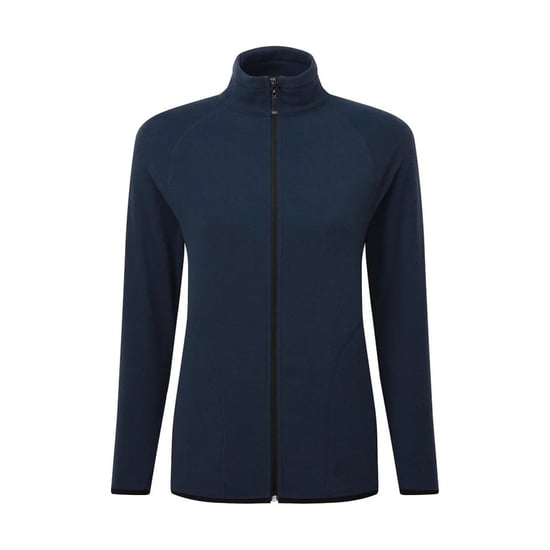 Signature Microfleece Tagless Fleecejack met rits voor dames/dames (Marine) - Image 1