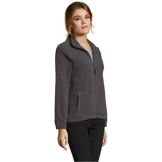 SOLS Dames/Dames North Fleece Jas (Houtskool Grijs Effen) - Image 3