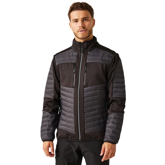 Regatta Heren E-Volve Thermal Hybride Jas (As/Zwart) - Image 2