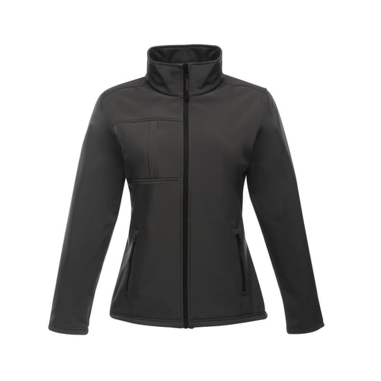 Regatta Dames/Dames Octagon II Zachte Shell Jas (Afdichting Grijs/Zwart) - Image 1