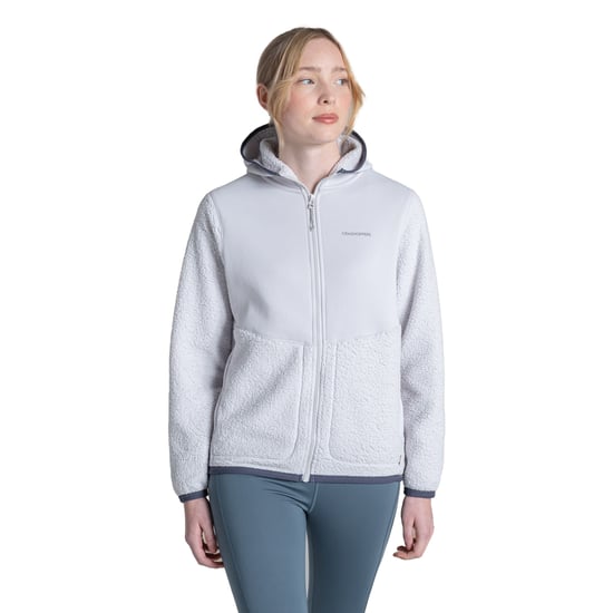 Craghoppers Dames/Dames Telesto Fleece Jas met Capuchon (Maangrijs) - Image 3