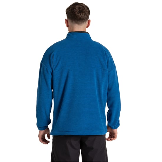 Craghoppers Heren Esk Colour Block Melange Half Zip Fleece Top (Fris Blauw) - Image 2