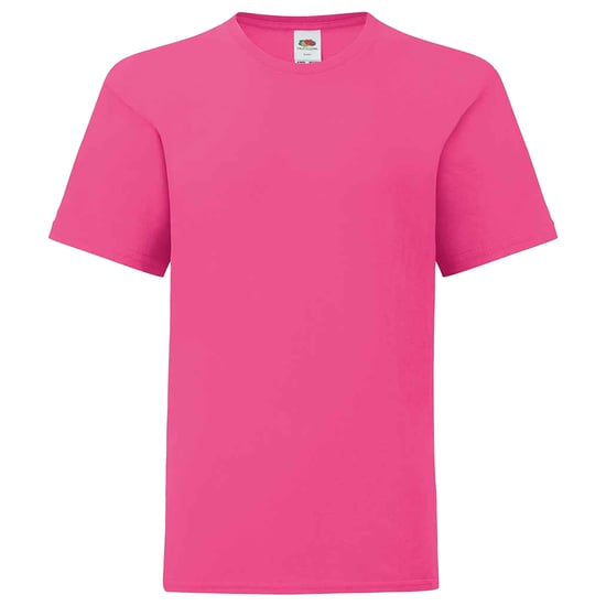 Fruit of the Loom Kinderen/Kinderen Iconisch T-Shirt (Fuchsia) - Image 1