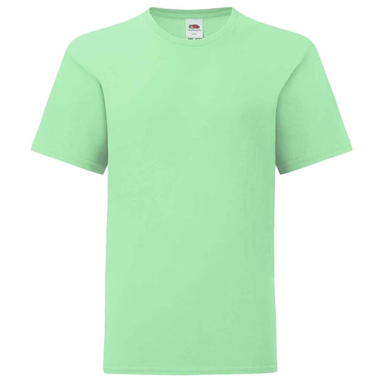 Fruit of the Loom Kinderen/Kinderen Iconisch T-Shirt (Neo Munt) - Image 1