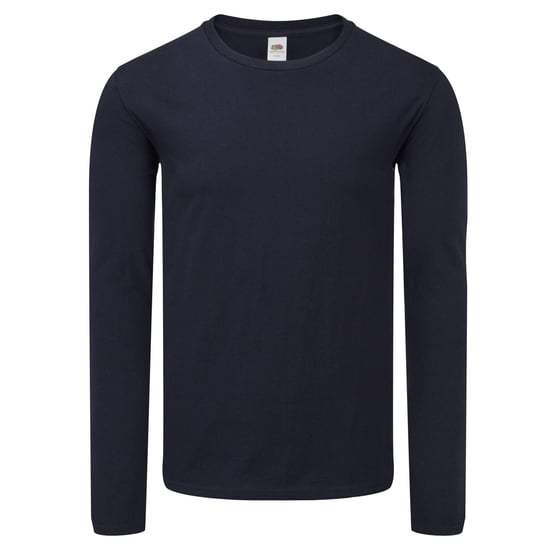 Fruit of the Loom Heren Iconic 150 Classic T-shirt met lange mouwen (Deep Navy) - Image 1