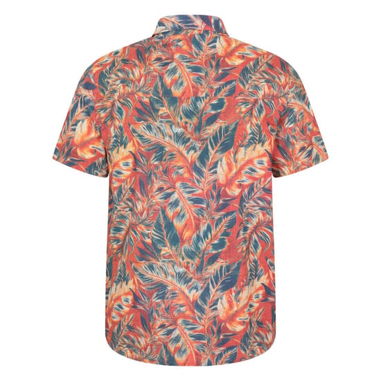 Mountain Warehouse Overhemd met korte mouwen voor heren Tropical Leaves (Helder oranje) - Image 2