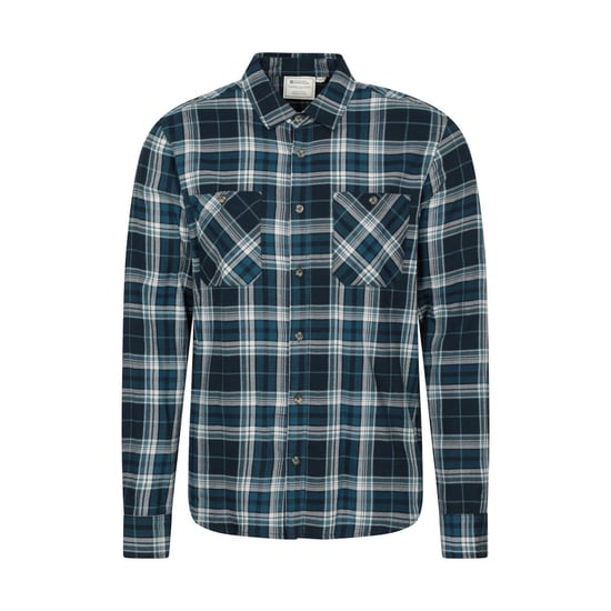 Mountain Warehouse Heren Maine Flanellen Langärmige Shirt (Petrol) - Image 1