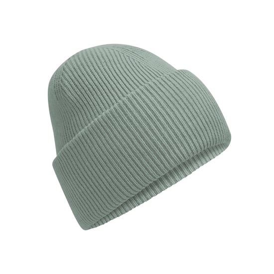 Beechfield Unisex Classic Engineered Crown Beanie voor volwassenen (Stoffig groen) - Image 1