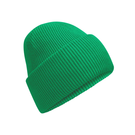 Beechfield Unisex Classic Engineered Crown Beanie voor volwassenen (Kelly Groen) - Image 1