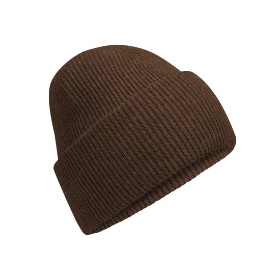 Beechfield Unisex Classic Engineered Crown Beanie voor volwassenen (Walnoot) - Image 1