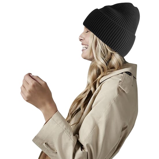 Beechfield Gebreide oversized muts (Zwart) - Image 2