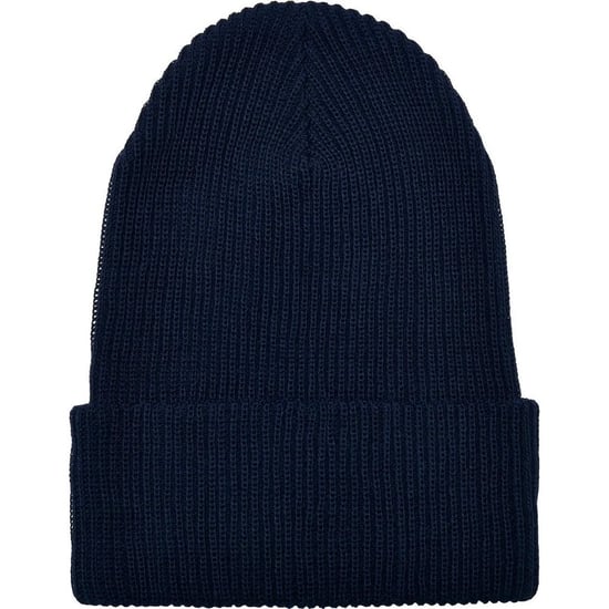 Flexfit Geribde gebreide muts van gerecycled garen (Marine) - Image 1