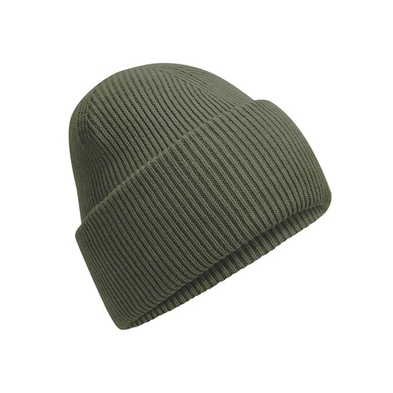 Beechfield Unisex Classic Engineered Crown Beanie voor volwassenen (Olijfgroen) - Image 1