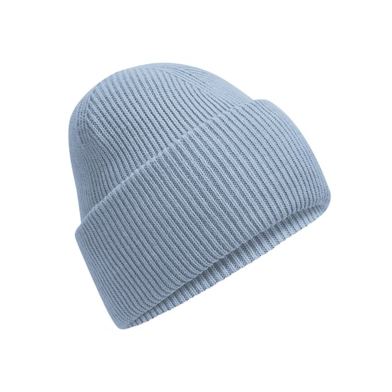 Beechfield Unisex Classic Engineered Crown Beanie voor volwassenen (Stofblauw) - Image 1