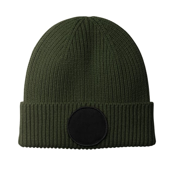 Beechfield Fashion cirkelvormige patch muts (Olijfgroen/zwart) - Image 1