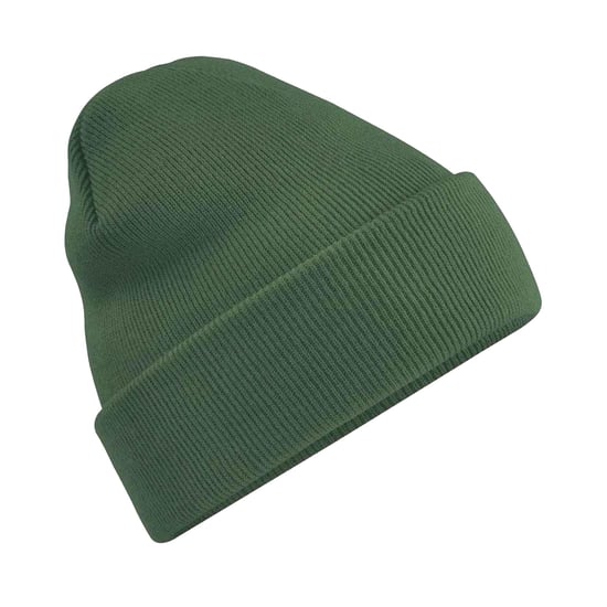 Beechfield Volwassenen van Unisex Originele geboeide Beanie (Mosgroen) - Image 1