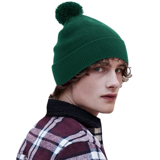 Beechfield Originele Pom Pom muts (Fles groen) - Image 2