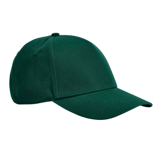 Beechfield EarthAware 5 Paneel Organic Katoenen Baseball Cap (Fles groen) - Image 1