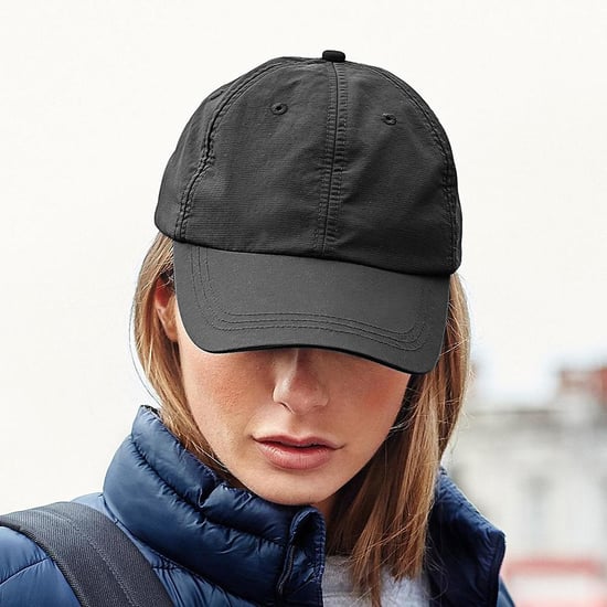 Beechfield Unisex Outdoor Waterdichte 6 Panel Baseball Cap (Zwart) - Image 2