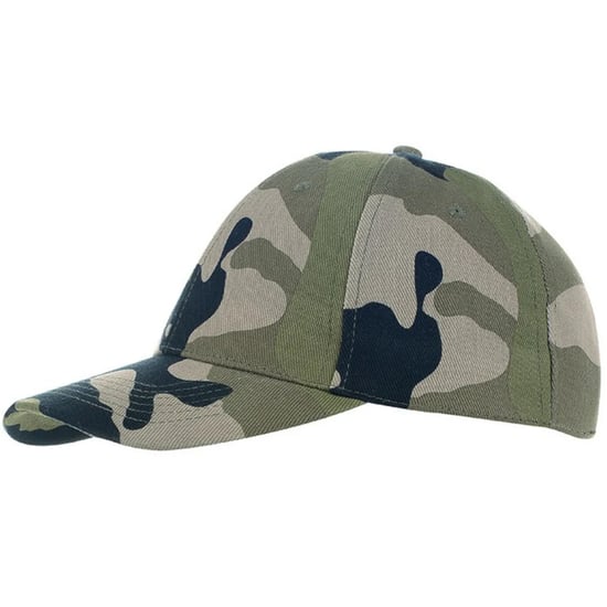 SOLS Buffalo 6 panel baseballpet (Camo Groen) - Image 2