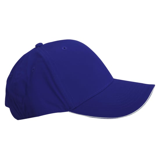 Beechfield Volwassenen Unisex Athleisure Cotton Baseball Cap (Franse marine / Wit) - Image 2