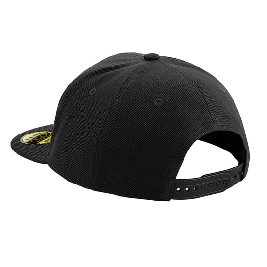 Beechfield Unisex Adult Original Flat Peak Snapback Cap (Zwart/Zwart) - Image 2