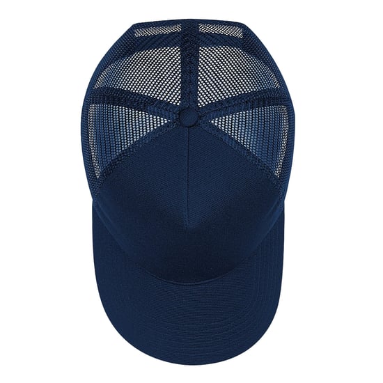 Beechfield Unisex Microknit Snapback Trucker Cap voor volwassenen (Franse marine) - Image 3
