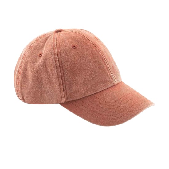 Beechfield Vintage baseballpet met laag profiel (Oranje) - Image 1