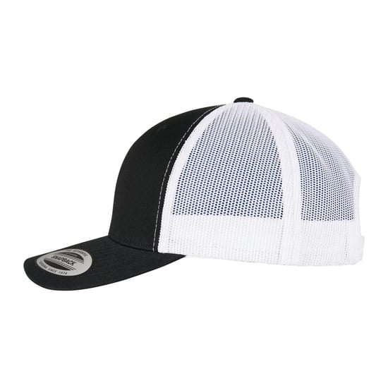 Flexfit Unisex Retro Trucker Cap voor volwassenen (Zwart/Wit) - Image 3