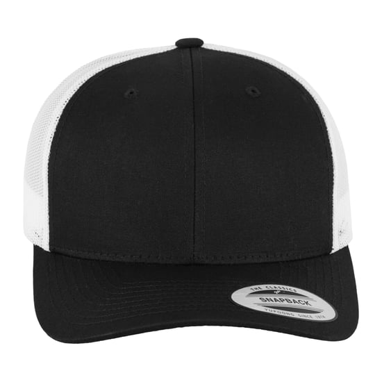 Flexfit Unisex Retro Trucker Cap voor volwassenen (Zwart/Wit) - Image 5