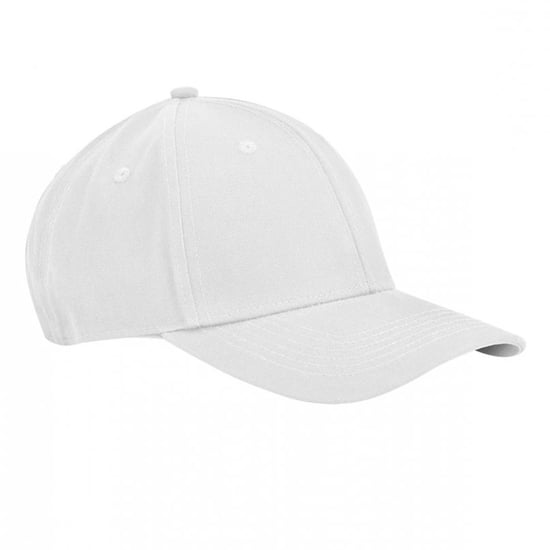 Beechfield EarthAware 6 Paneel Organic Katoenen Baseball Cap (Wit) - Image 1