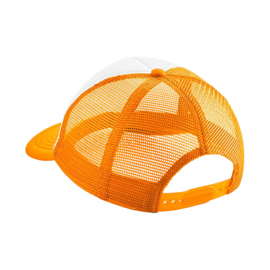 Beechfield Kinderen/Kinderen Vintage Snapback Trucker Cap (Oranje/Wit) - Image 2