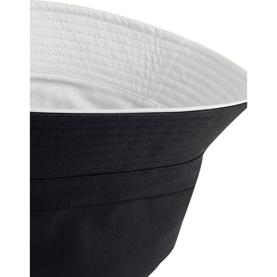 Beechfield Unisex omkeerbare emmerhoed voor volwassenen (Zwart/lichtgrijs) - Image 4