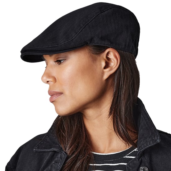 Beechfield Unisex Vintage platte pet voor volwassenen (Zwart) - Image 3