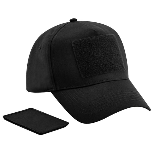 Beechfield Unisex Volwassen Verwijderbare Flard Honkbalpet (Zwart) - Image 1