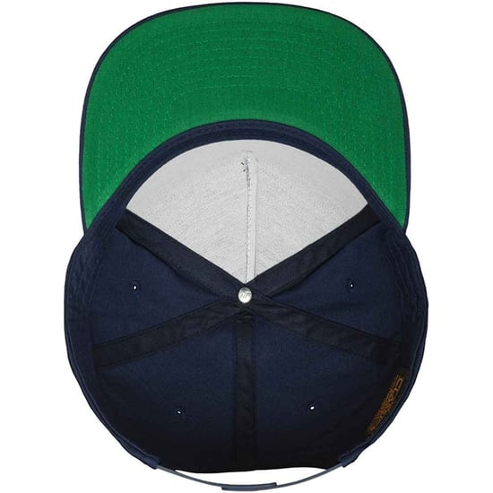 Flexfit Klassieke 5 Paneel Snapback Cap (Marine) - Image 3