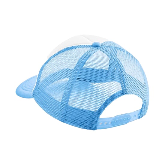 Beechfield Kinderen/Kinderen Vintage Snapback Trucker Cap (Hemelsblauw/Wit) - Image 2