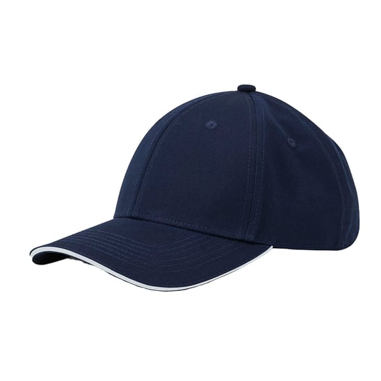 Beechfield EarthAware 6 Paneel Organic Cotton Sandwich Peak Cap (Franse marine / Wit) - Image 2