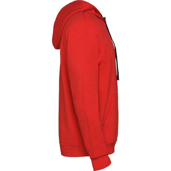 Roly Heren Urban Hoodie (Rood/zwart) - Image 3