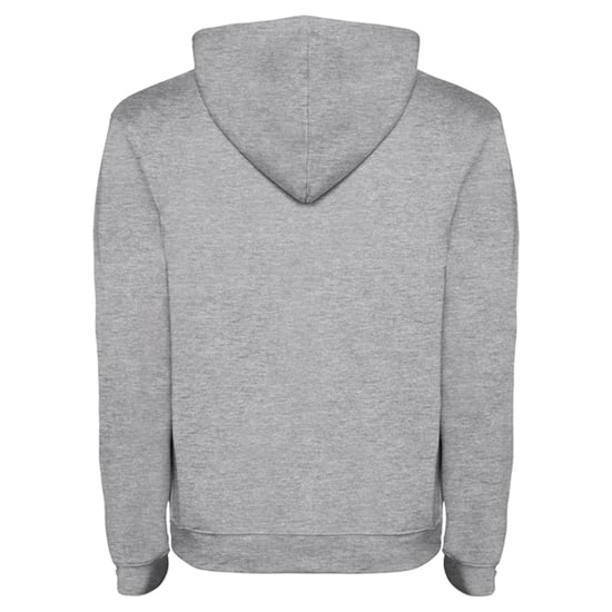 Roly Heren Urban Hooded Sweatshirt (Heide Grijs/Zwart) - Image 2